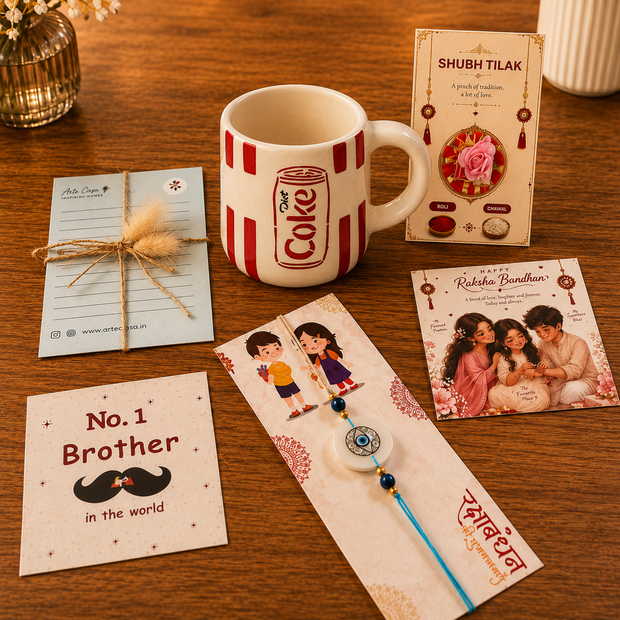 Artecasa Coke Lover Bhai Rakhi Hamper - https://artecasa.in/