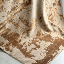 R I A L T O luxury handmade rug by Cherom in New Zealand wool, modern design, rich brown tones.