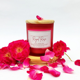 Velvet Ember Candle – Luxury Red Glass Candle | Artecasa - https://artecasa.in/