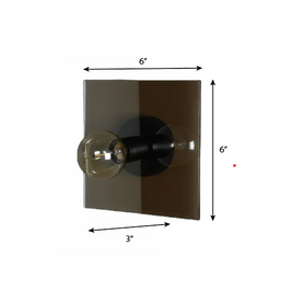 CWS134 Tinted Glass Wall Sconce