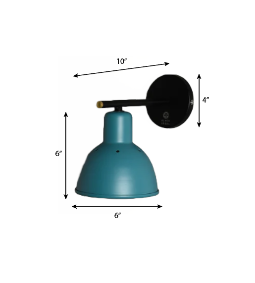CWS146 Executive Club Wall Sconce - The Black Steel
