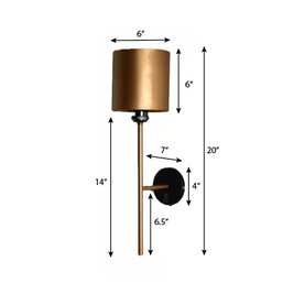 CWS148 Hand Carved Metal Wall Lamp