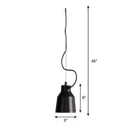 CLH101 Saishogen Hanging Light - The Black Steel