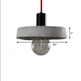 CLH156 Concrete Hanging Light - The Black Steel