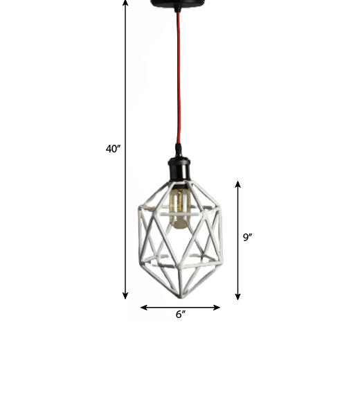 Wharf White Industrial Pendant Light