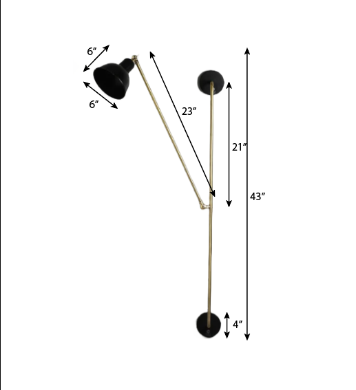 Swing-Arm Corner Lamp