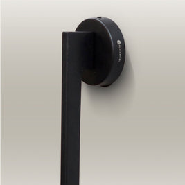 Sleek black LED wall lamp providing soft, energy-efficient lighting, perfect for contemporary interiors