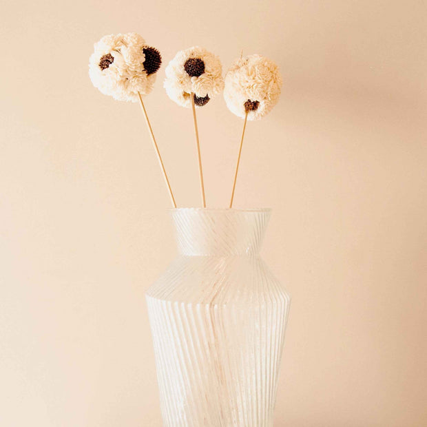 Sola Flower Atta Ball Sticks White | Handmade Decor