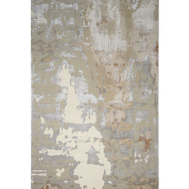 T A O S luxury handmade rug by Cherom in neutral beige, grey, and brown New Zealand wool, contemporary design.