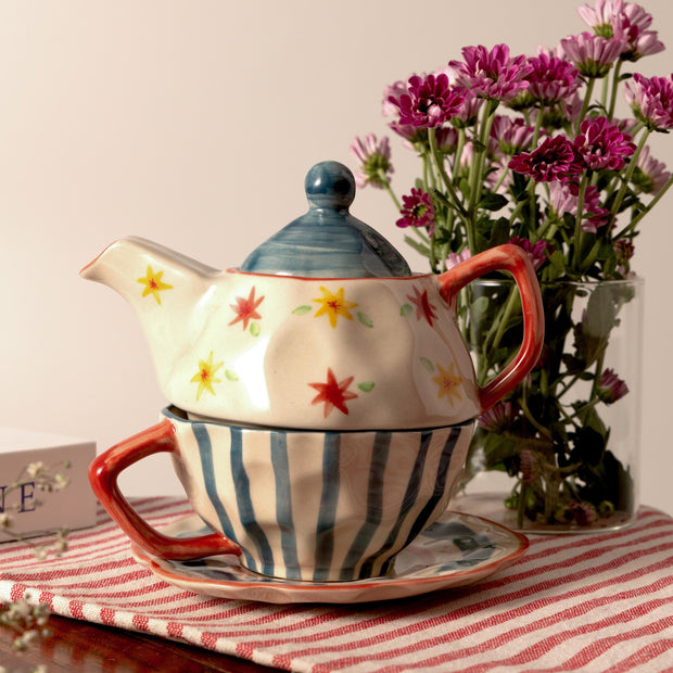 Rangoli- Tea Set for One