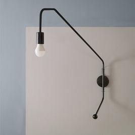 Crossroads Swivel Wall Lamp - The Black Steel