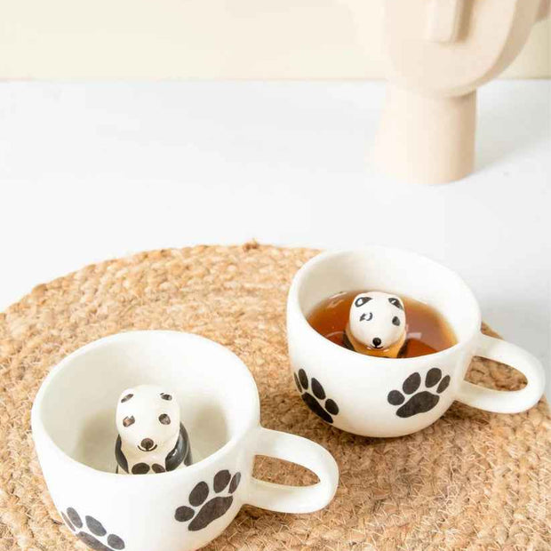 Panda Mug | Cute Panda Ceramic Coffee Mug | Aesthetic Animal Cup | Clearance Sale