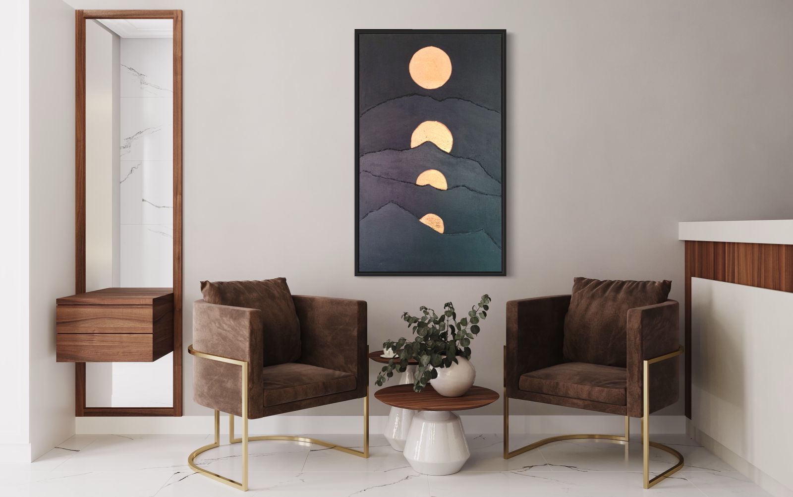  Contemporary modern artwork  perfect for minimalist home & Office decor.