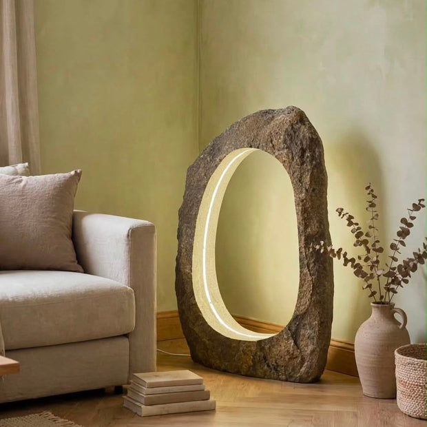 Hollow Boulder Lamp