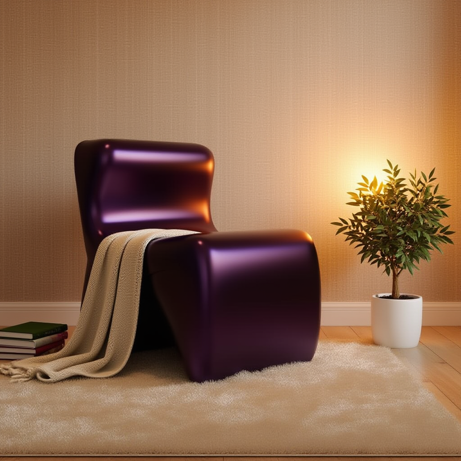 Voluptuous Chair — Glossy Purple
