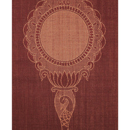 Aranmula Kannadi Maroon & Gold Sisal 5x8 feet Rectangle Rug