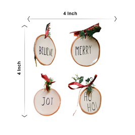 Pack of 4 festive ornaments - https://artecasa.in/