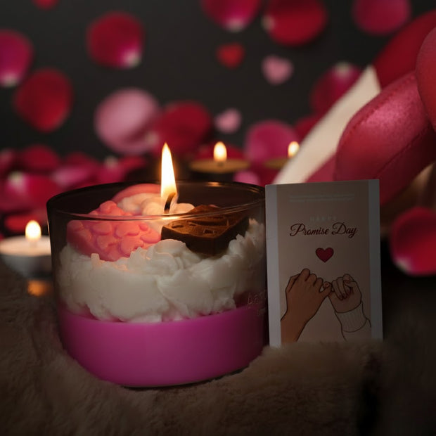 Sugar Rush Candle – Dessert Style Pink Candle | Artecasa - https://artecasa.in/