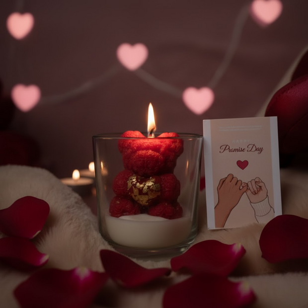 LoveBug Teddy Candle – Cute Teddy Valentine Candle | Artecasa - https://artecasa.in/