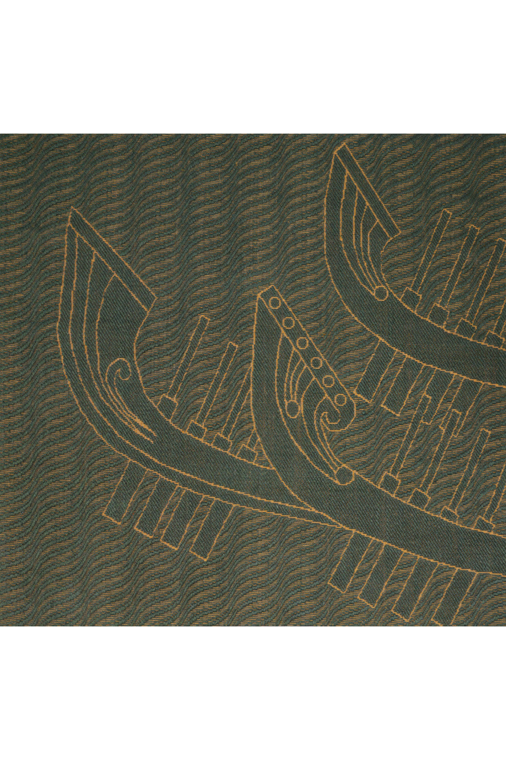 Amarachaarthu Green & Gold Sisal 5.7x5.7 feet Square Rug