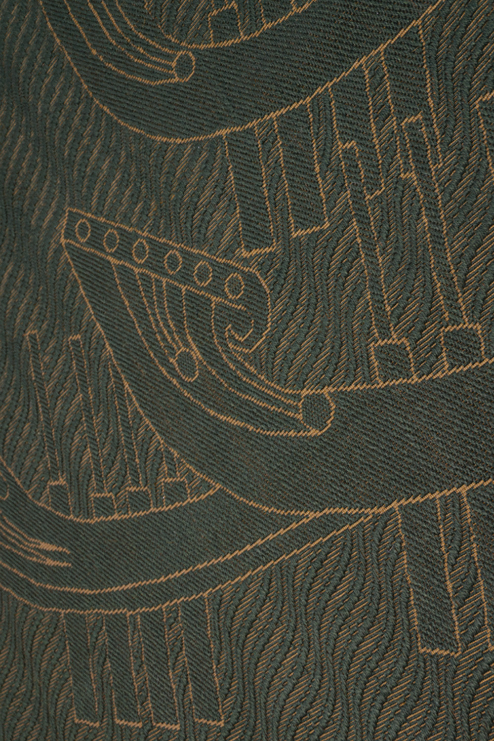 Amarachaarthu Green & Gold Sisal 5.7x5.7 feet Square Rug