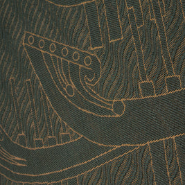 Amarachaarthu Green & Gold Sisal 5.7x5.7 feet Square Rug