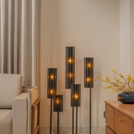 Roll Floor Lamp Cluster
