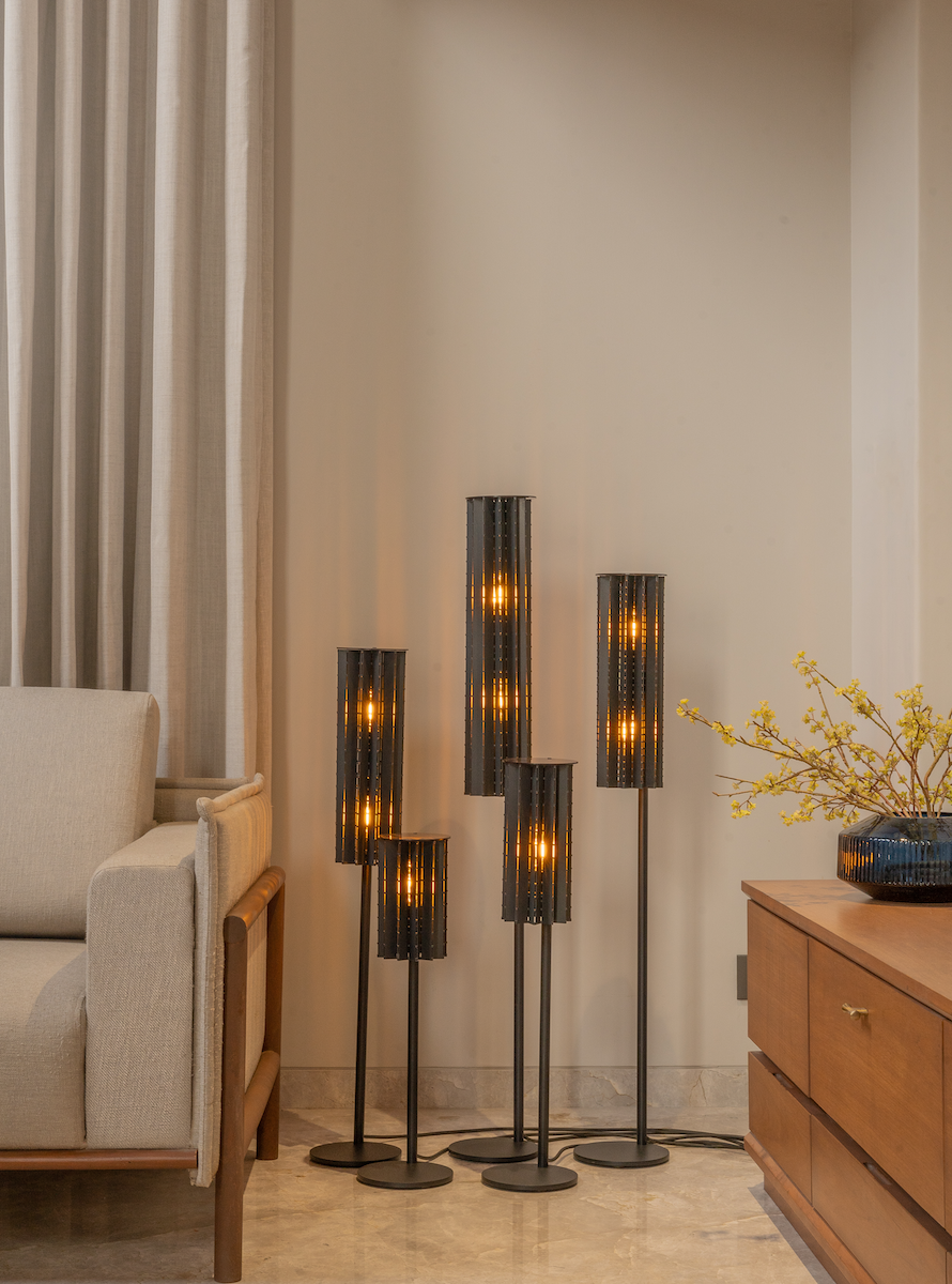 Roll Floor Lamp Cluster