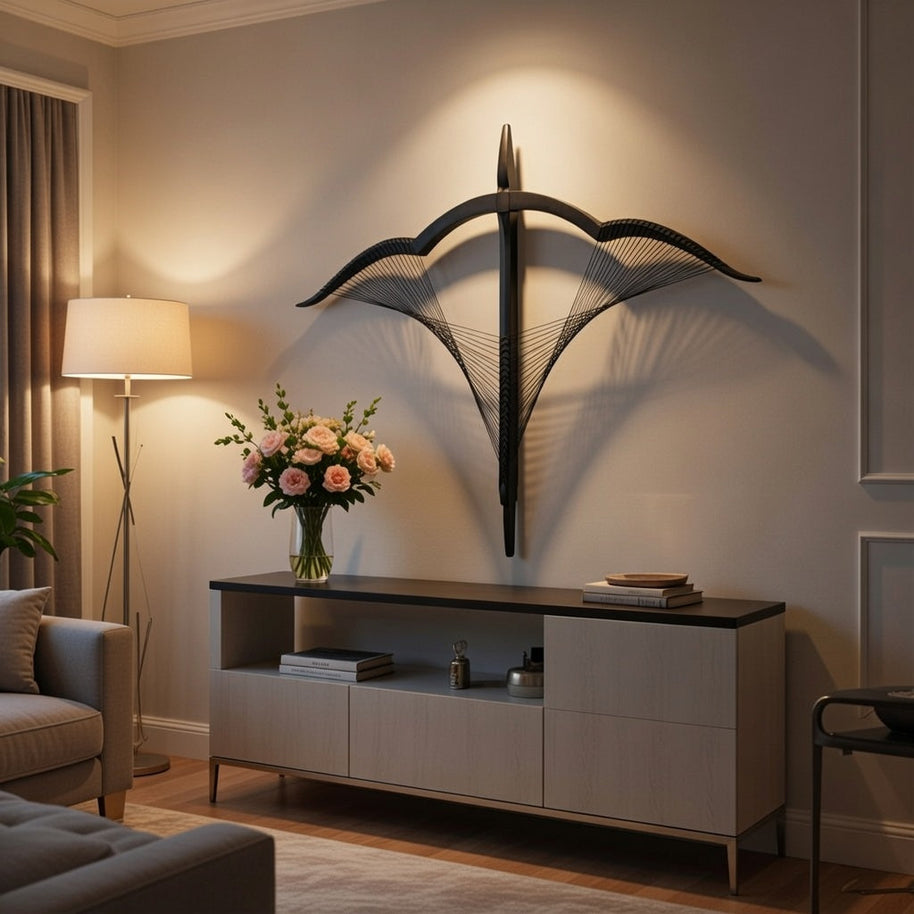 Arjuna Focus Bowhead Wall Installation