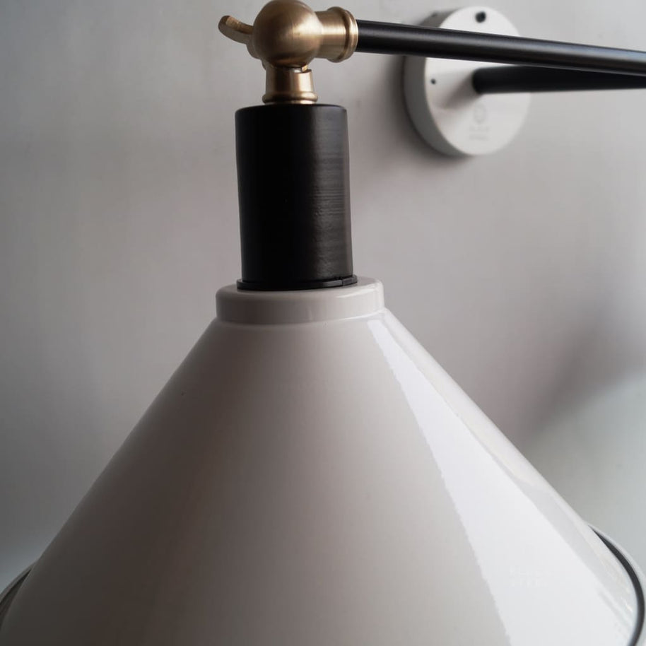 Art Studio Double-Shade Lamp Wall Sconce - The Black Steel