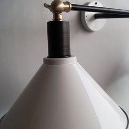 Art Studio Double-Shade Lamp Wall Sconce - The Black Steel