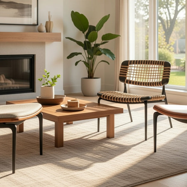 Asan Chair Leather Weave