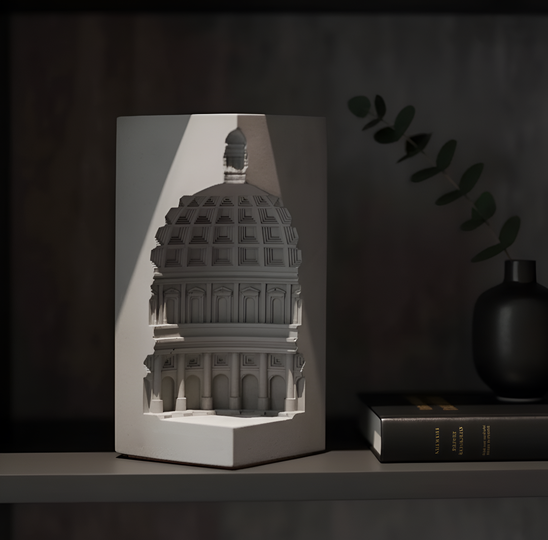Aurum- a Pantheon Candle holder | Bookend