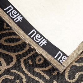 Doodle Flow Black natural Jute 6x9 feet Rectangle Rug - I MEAN DESIGN