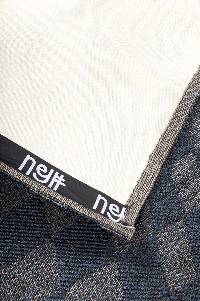 Checkered Illusion Blue Sisal 6x9 feet Rectangle Rug - I MEAN DESIGN