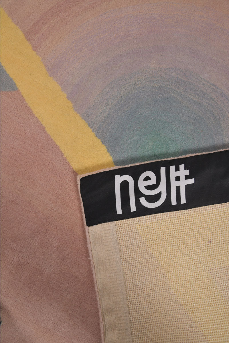 Gaze Multicolour Wool 4x6 feet Rectangle Rug - I MEAN DESIGN