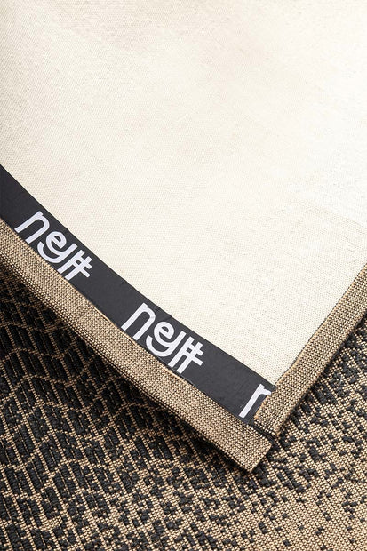 Barcode Beige Wool Viscose 6x9 feet Rectangle Rug