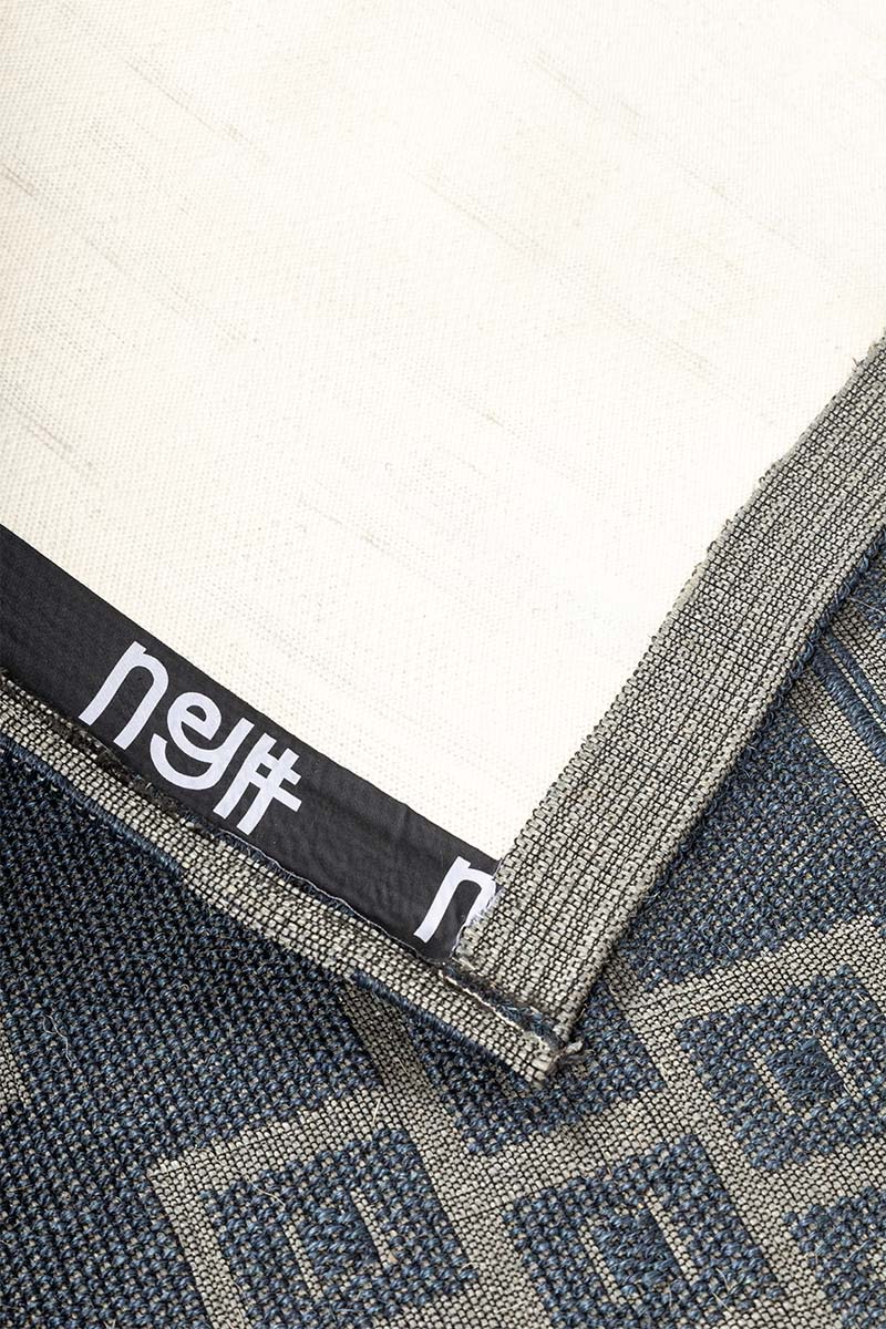 Modern Tribal Blue Sisal 6x9 feet Rectangle Rug - I MEAN DESIGN