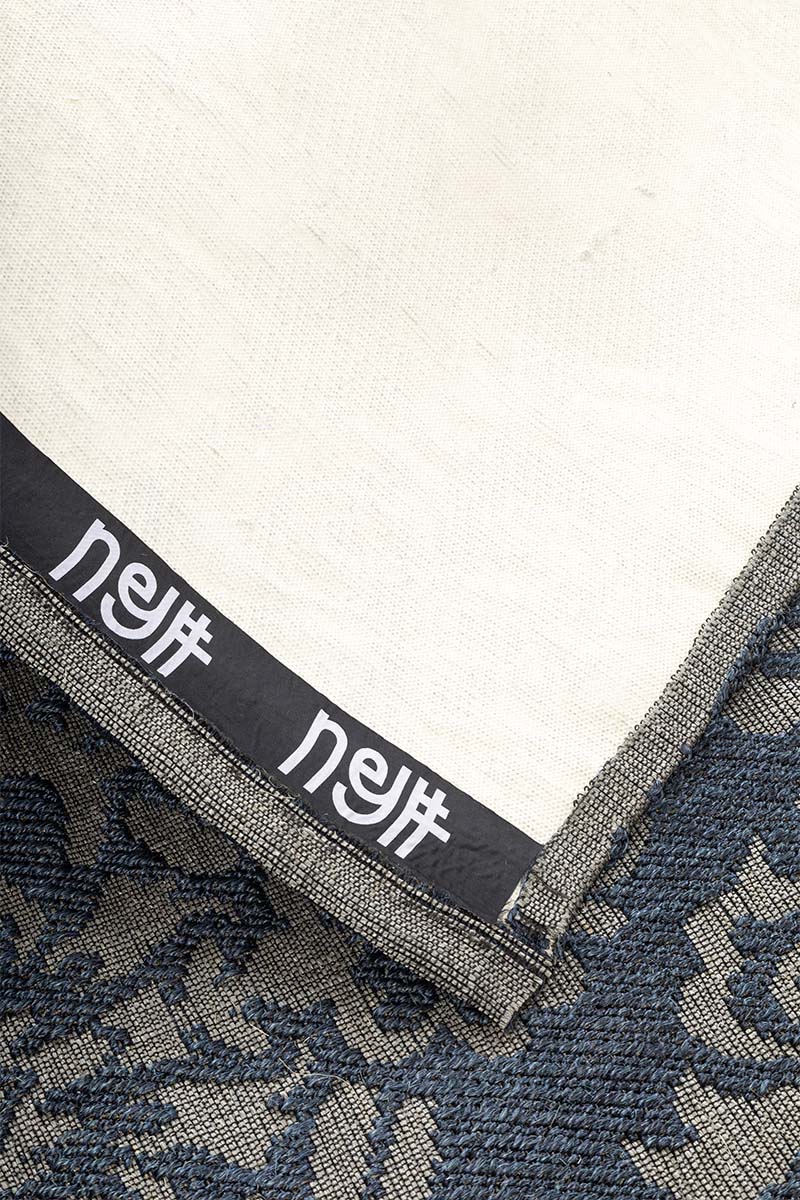 Phulkari Blue Sisal 8x10 feet Rectangle Rug - I MEAN DESIGN