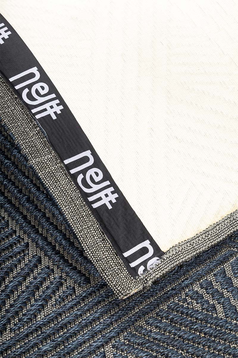 Criss Cross Blue Sisal 5x9 feet Rectangle Rug - I MEAN DESIGN