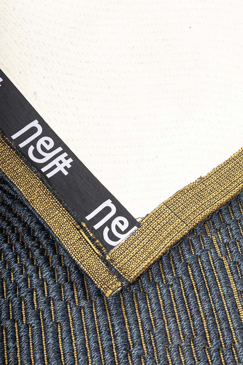 Flood Rug W Blue Sisal 5x8 feet Rectangle Rug - I MEAN DESIGN