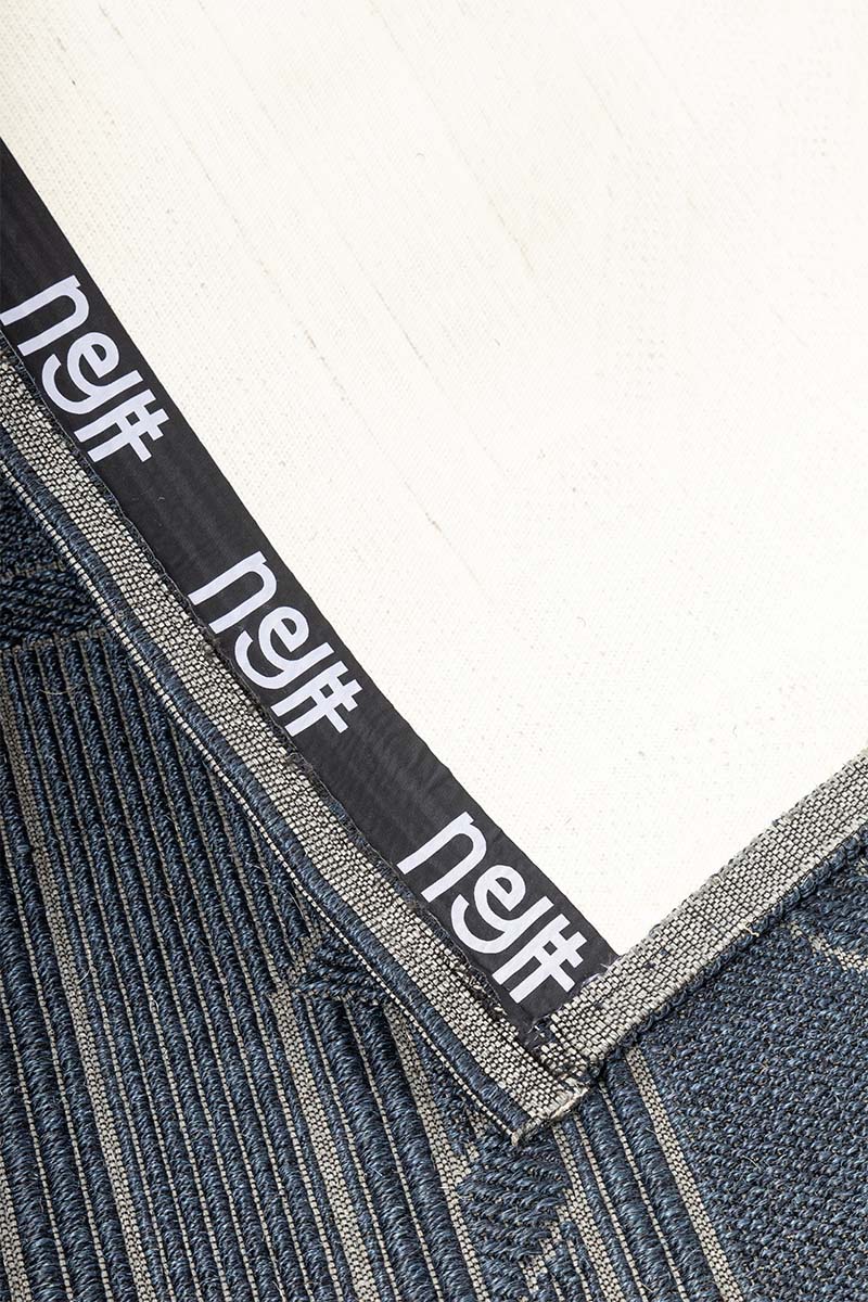 Titan Grid Blue Sisal 8x10 feet Rectangle Rug - I MEAN DESIGN