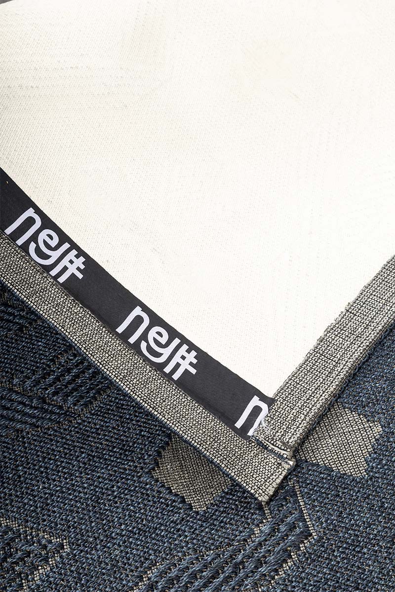 Tribal Maze Blue Sisal 6x9 feet Rectangle Rug