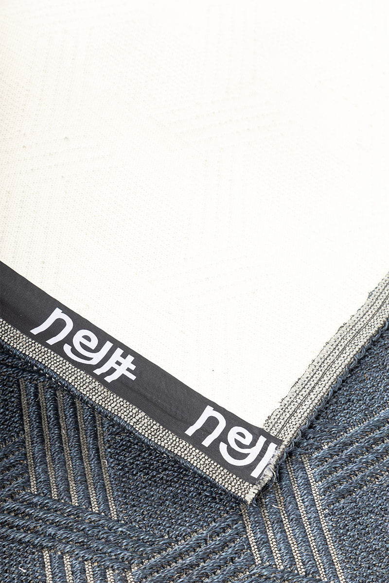 Tracks Blue Sisal 8x10 feet Rectangle Rug - I MEAN DESIGN