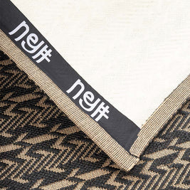 Zig Zag Echo Black natural Jute 6x9 feet Rectangle Rug - I MEAN DESIGN