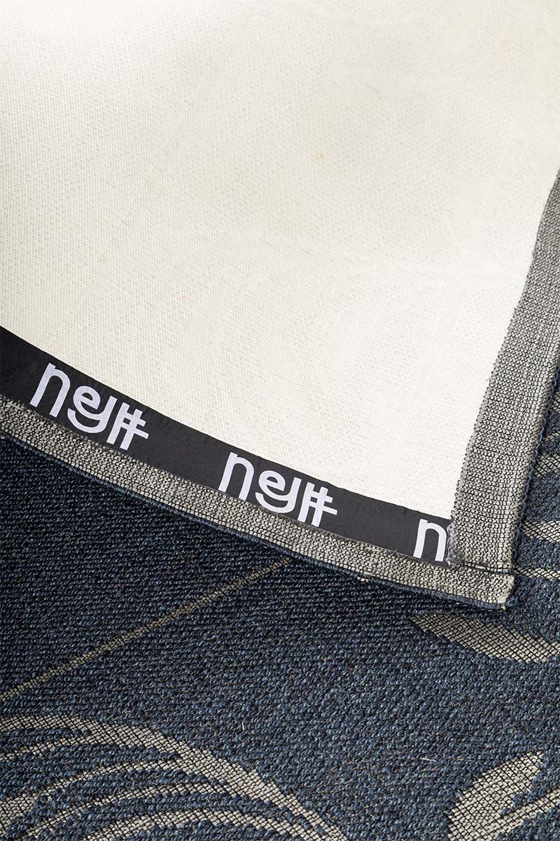 Vintage Bows Blue Sisal 5x8 feet Rectangle Rug - I MEAN DESIGN