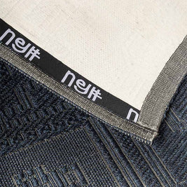 Geometric Blue Blue Sisal 6x9 feet Rectangle Rug - I MEAN DESIGN