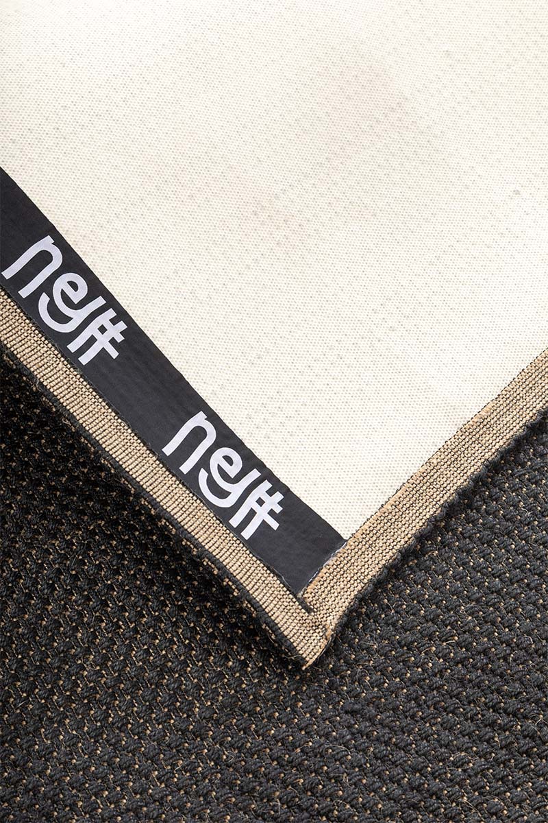 Black Panama Black natural Jute 5x8 feet Rectangle Rug - I MEAN DESIGN