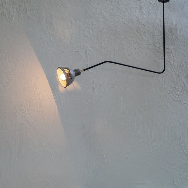 Beale 25Degrees Grey Concrete Lamp - The Black Steel