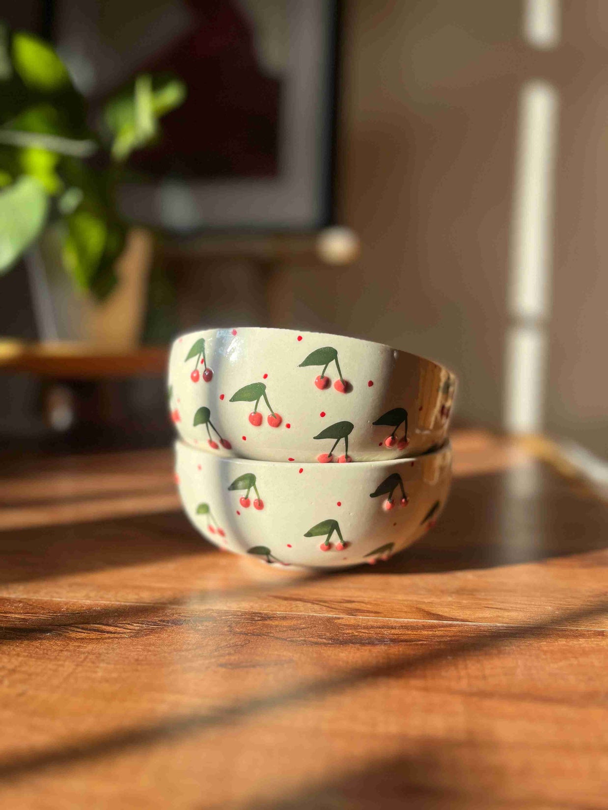 Berry Berry ceramic bowl styled on a modern dining table